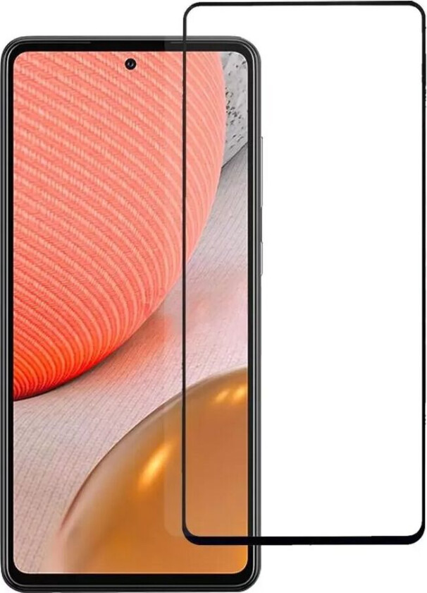 Samsung Galaxy A72 (4G/5G) - Skjermbeskytter - Case-Friendly - Full-Fit - Sort