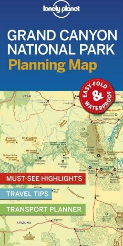 Lonely Planet Grand Canyon National Park Planning Map av Lonely Planet