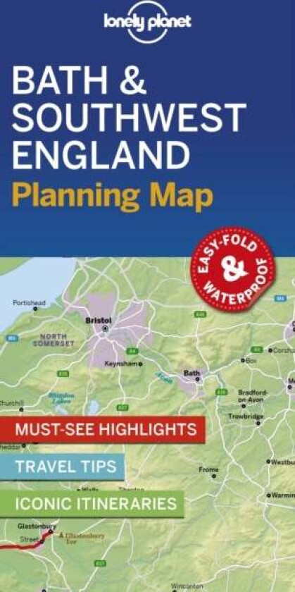 Lonely Planet Bath & Southwest England Planning Map av Lonely Planet