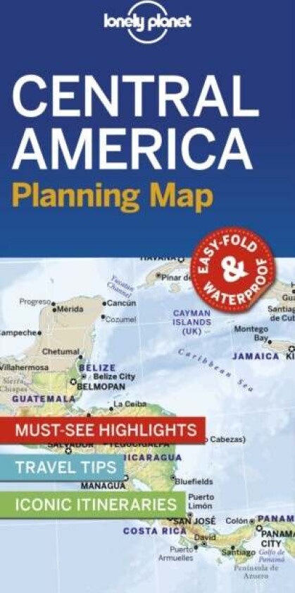 Lonely Planet Central America Planning Map av Lonely Planet