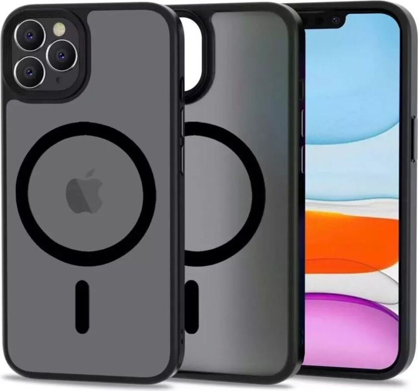 Tech-Protect iPhone 11 Pro Max Tech-Protect Magmat Deksel - MagSafe Kompatibel - Matt Svart