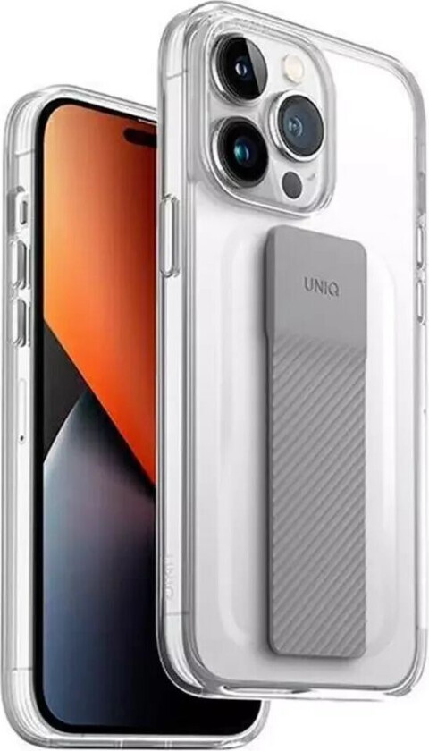 iPhone 14 Pro Heldro Mount fleksibelt bakdeksel - Gjennomsiktig