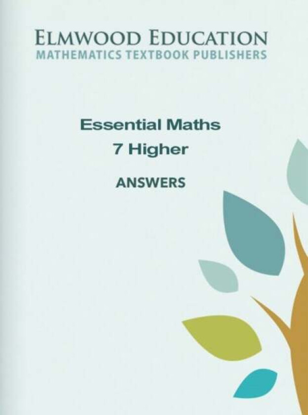 Essential Maths 7 Higher Answers av Michael White, David Rayner