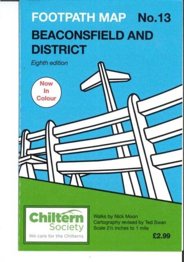 Chiltern Society Footpath Map No. 13 Beaconsfield and District av Nick Moon