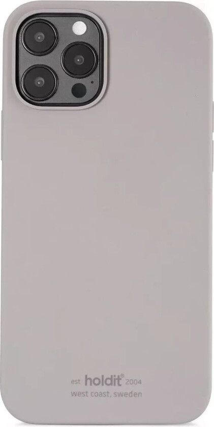 Holdit iPhone 12 Pro Max Soft Touch Silikon Deksel - Grå