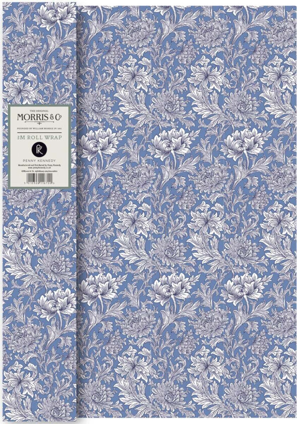 Gavepapir 3m Woad Chrysanthemum