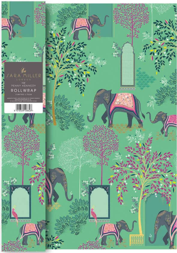 Gavepapir 3m Elephant Oasis