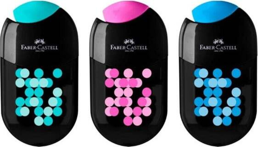 Blyantspisser m/viskelær Faber