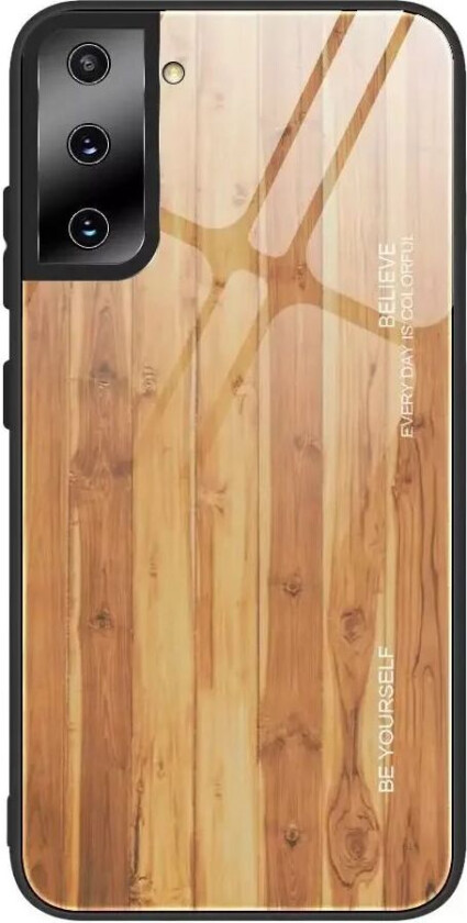 Samsung Galaxy S21+ (Plus) Deksel m. GlassBakside- Lysebrun