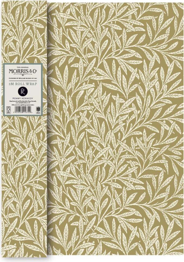 Bilde av Gavepapir 3m Willow Gold