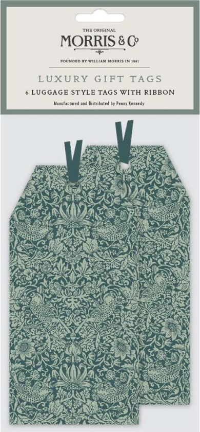 Bilde av Merkelapper Strawberry Thief Green