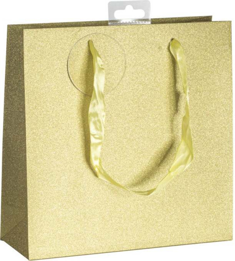 Bilde av Gavepose glitter gull M