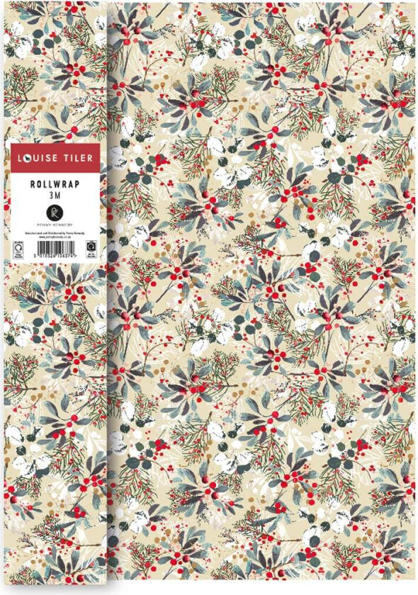 Gavepapir 3m Winter Berries