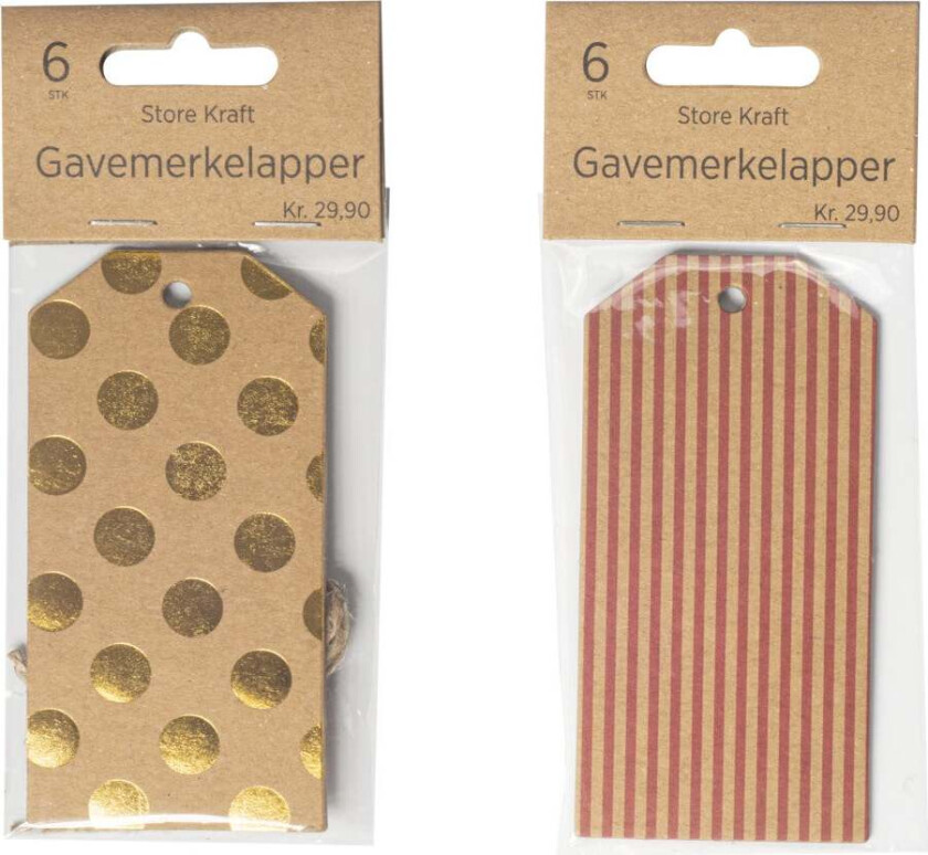 Bilde av Merkelapper 6pk store