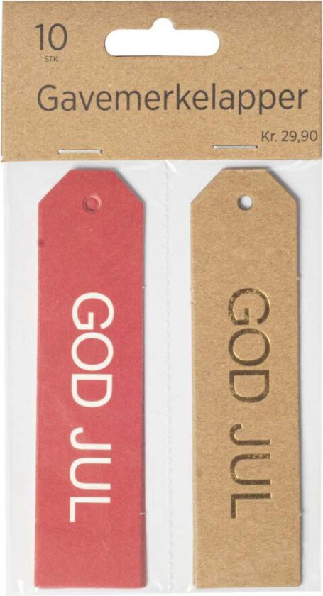 Merkelapper God Jul 10 stk