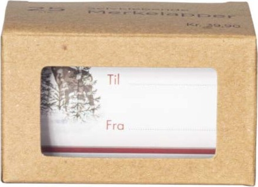 Merkelapper selvklebende 25 stk i eske