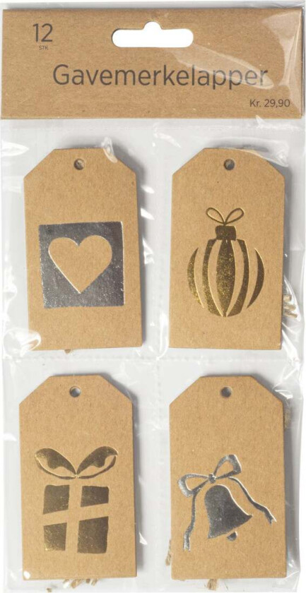 Merkelapper 12 stk i pose
