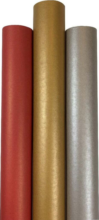 Gavepapir 5m Resirkulert kraft 3pk