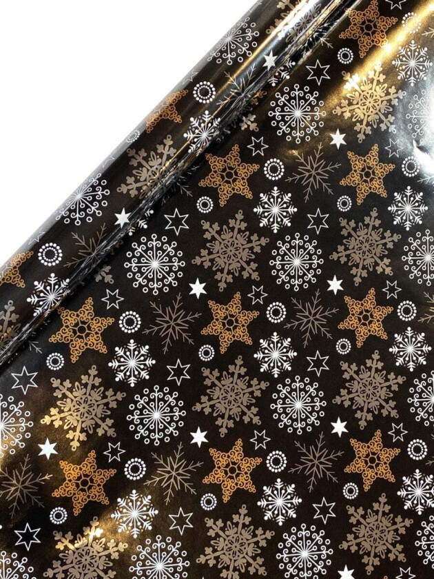 Bilde av Gavepapir 2m Crystal svart