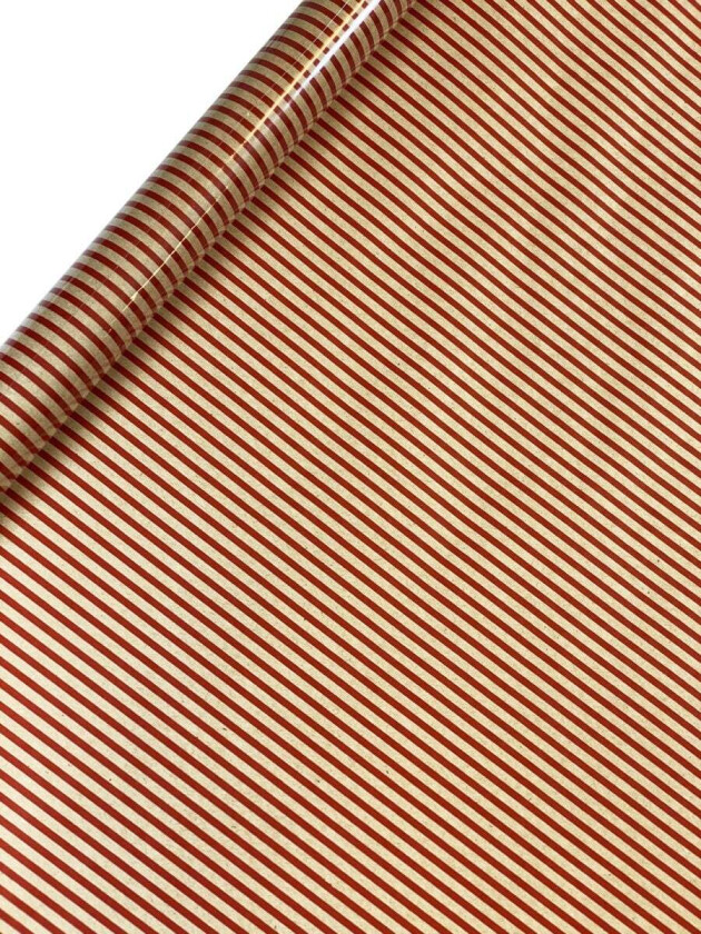 Gavepapir 5m Lackrand rød kvist