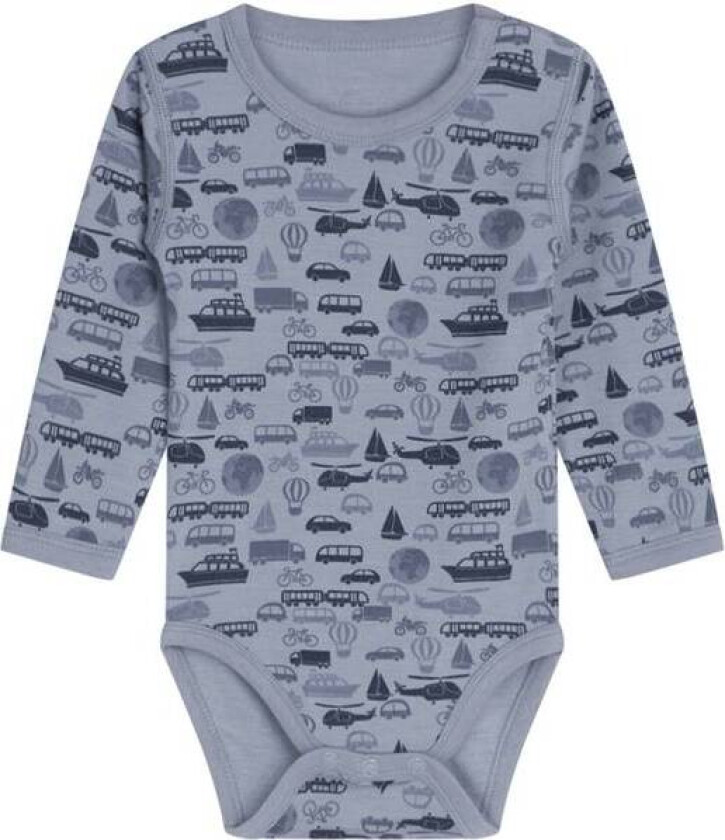 Hust & Claire Body I Ull/bambus M/kjøretøy, Blue Wind