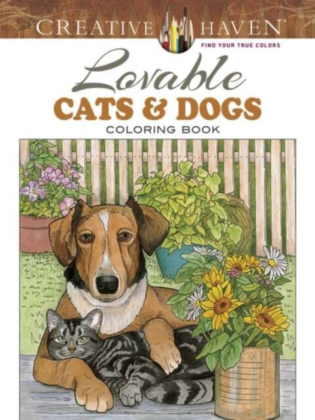Creative Haven Lovable Cats and Dogs Coloring Book av Ruth Soffer