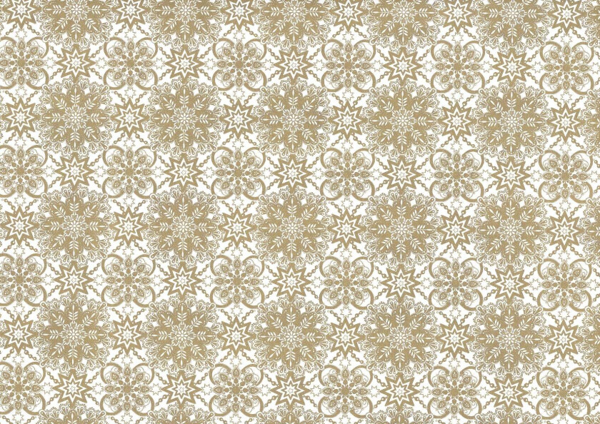 Gavepapir 5m x 70cm Kraft Glimma