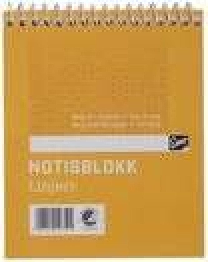 Notisblokk Emo 8x10cm 60g 50bl linj spir