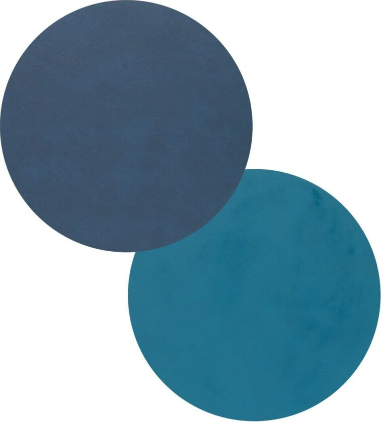 Lind DNA Nupo glassunderlag circle vendbar 1 stk. Midnight blue-petrol