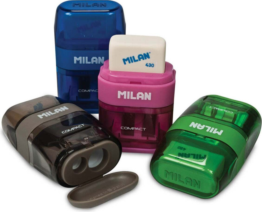 Blyantspisser Med Viskelær Compact Touch Milan Tra