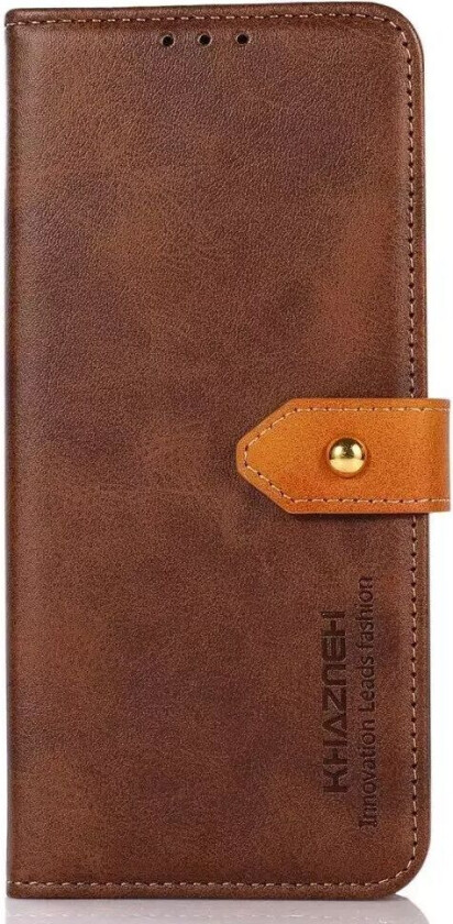 iPhone 14 Pro PU-Skinn Flip Deksel med Lommebok & Kortholder - Brun