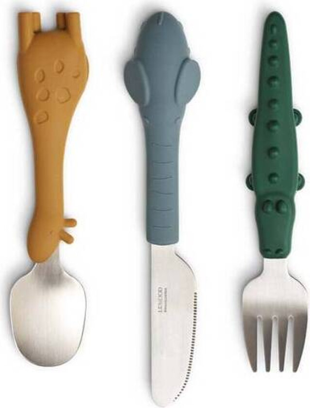 Bilde av Bestikk Til Barn 3pk Tove - Afrika Dyr