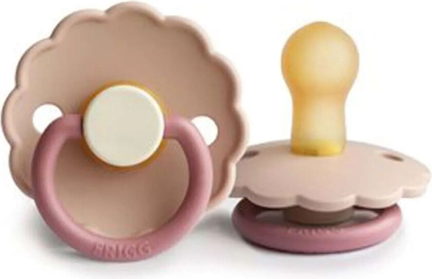 - Smokk Baby - Smokk Naturgummi - Daisy -Biscuit