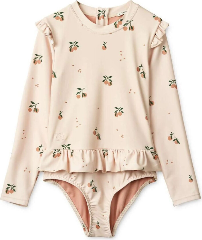 Badedrakt Barn Sille - Uv Badetøy - Blå Og Hvit