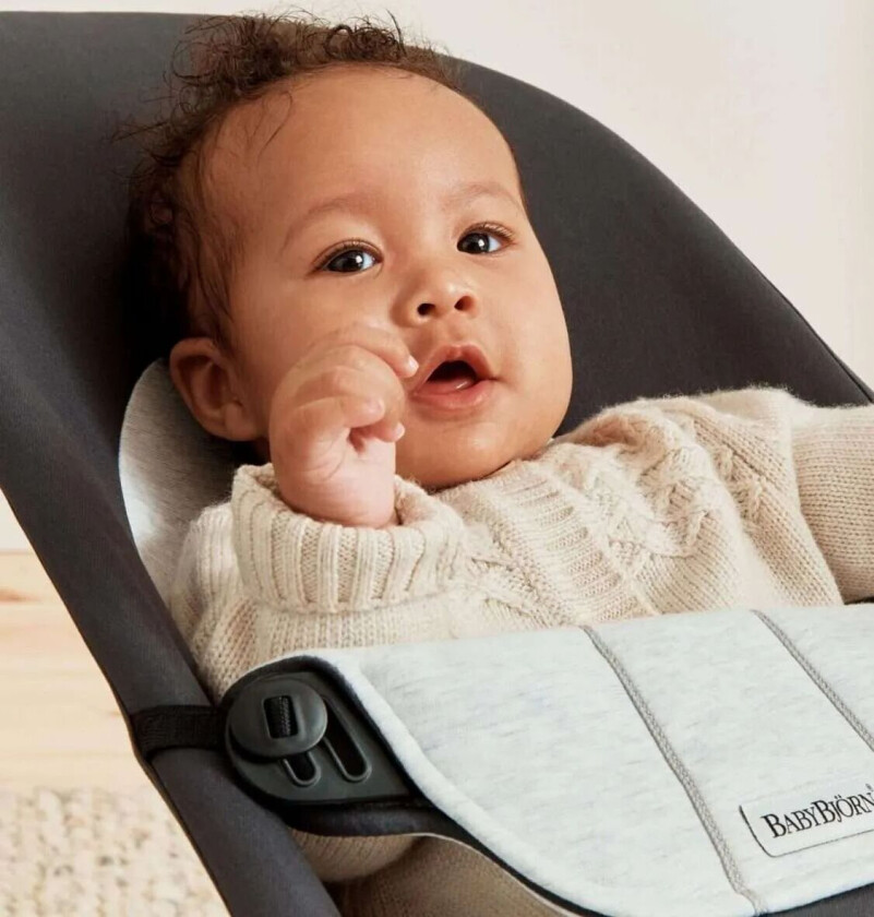 Babybjörn Vippestol Balance Soft Woven - Svart & Grå