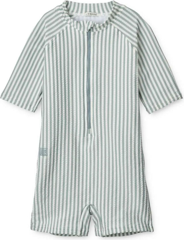 - Badedrakt Baby Uv - Sea Blue/white - Max