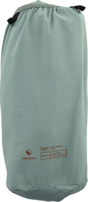 Scouter Cotton Liner Mummy Granite Green / Cloudberry OneSize, Granite Green / Cloudberry