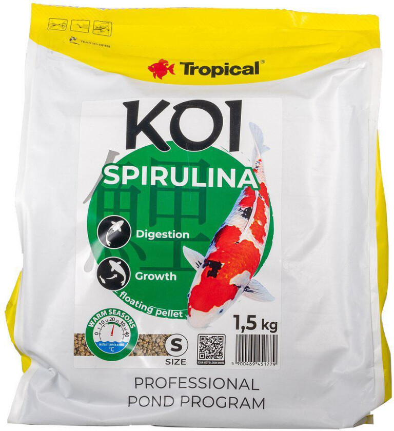 TROPICAL - New Koi Spirulina Pellet Size S 5L/1,5Kg - (157.2502)