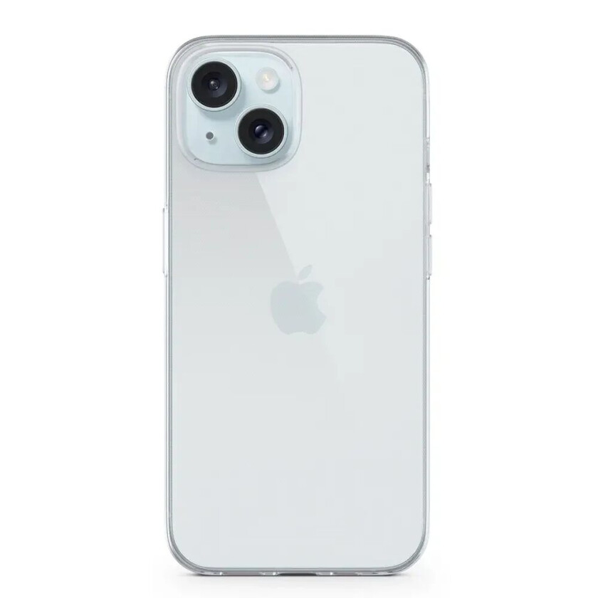iPhone 15 Twiggy Gloss Fleksibelt Plastdeksel - Gjennomsiktig
