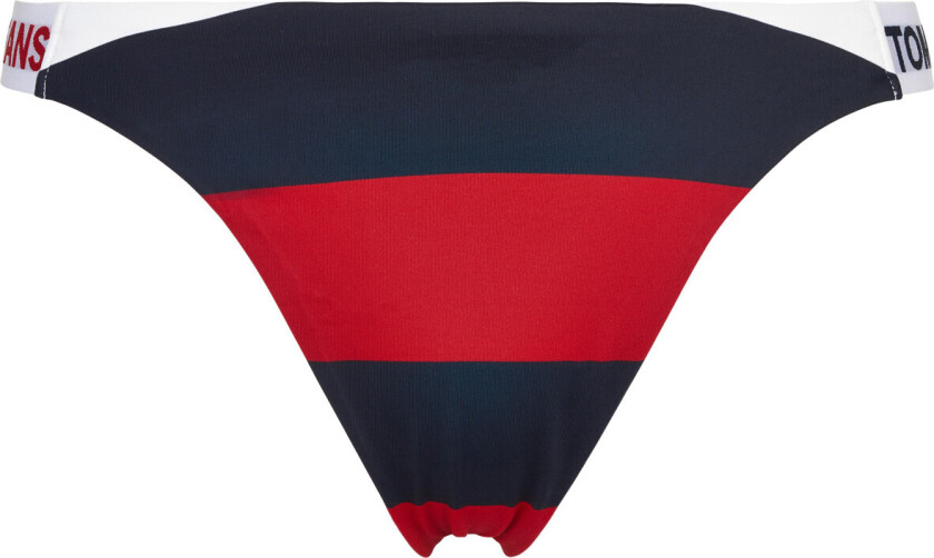 Tommy Hilfiger High Leg Cheeky Bikini Truse, Farge: Rugby Stripe, Størrelse: XS, Kvinner