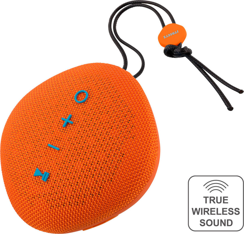 Streetz vanntett TWS Bluetooth-høyttaler (6W) oransje