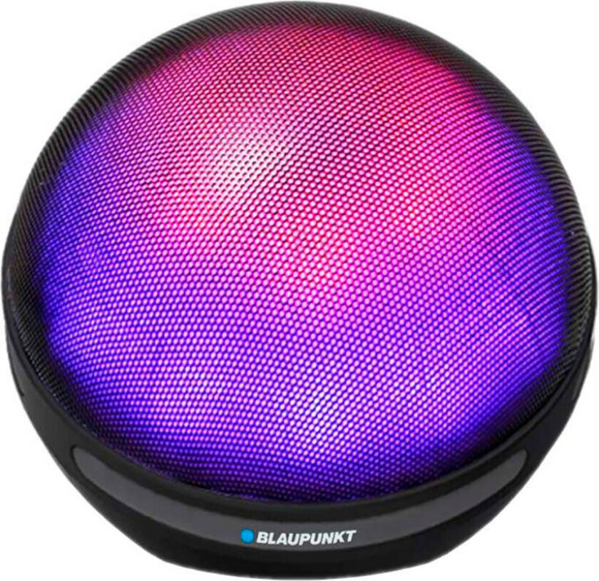BT08LED Bluetooth Høyttaler m/LED (AUX/BT) Svart