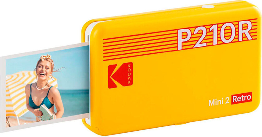 Mini 2 Instant Photo Printer Retro (NFC/Bluetooth) Gul