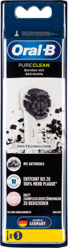 Active Charcoal Børstehoveder til Eltandbørste (3pk)