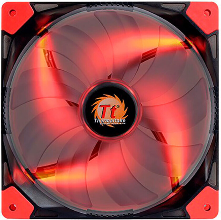 Luna 14 LED PC-kjøler (1000RPM) 140 mm - Rød