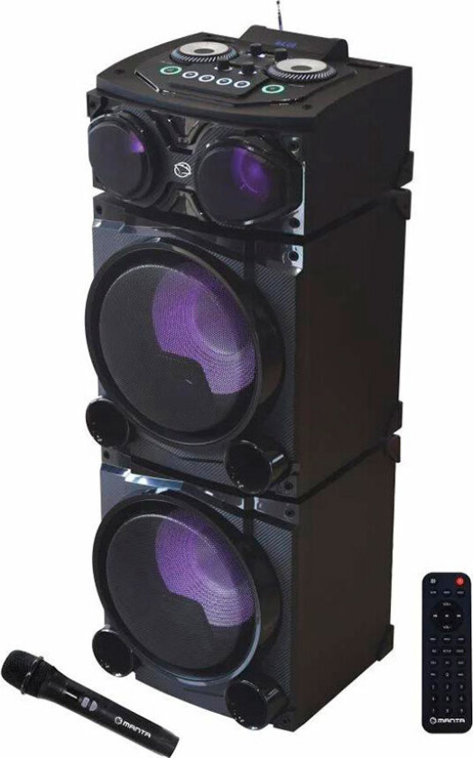 Manta SPK5520 Cube Bluetooth Party-høyttaler m/mikrofon