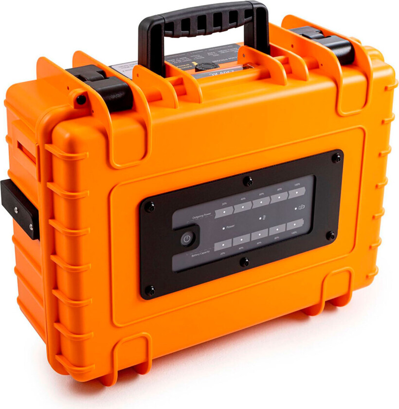 B&W Energy Case Pro500 Mobil kraftstasjon 500Wh (300W) Oransje