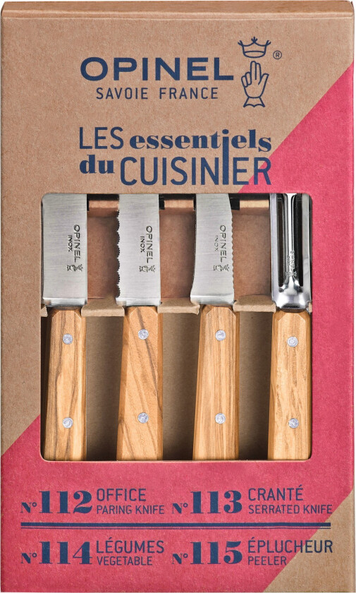 Boxes essentiel knivsett, oliventre