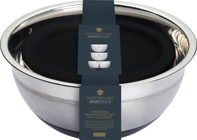 MasterClass Smart Space Skålsett med dørslag