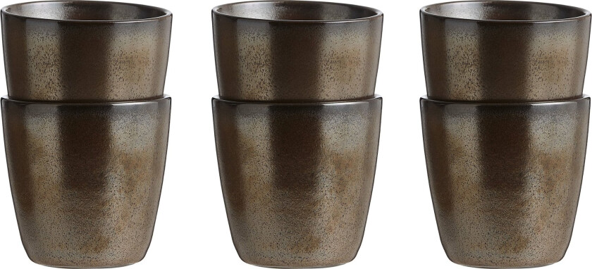 RAW Kopp 6 stk. Metallic Brown